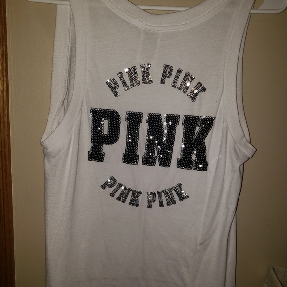 Pink bling tank - Picture 3 of 3